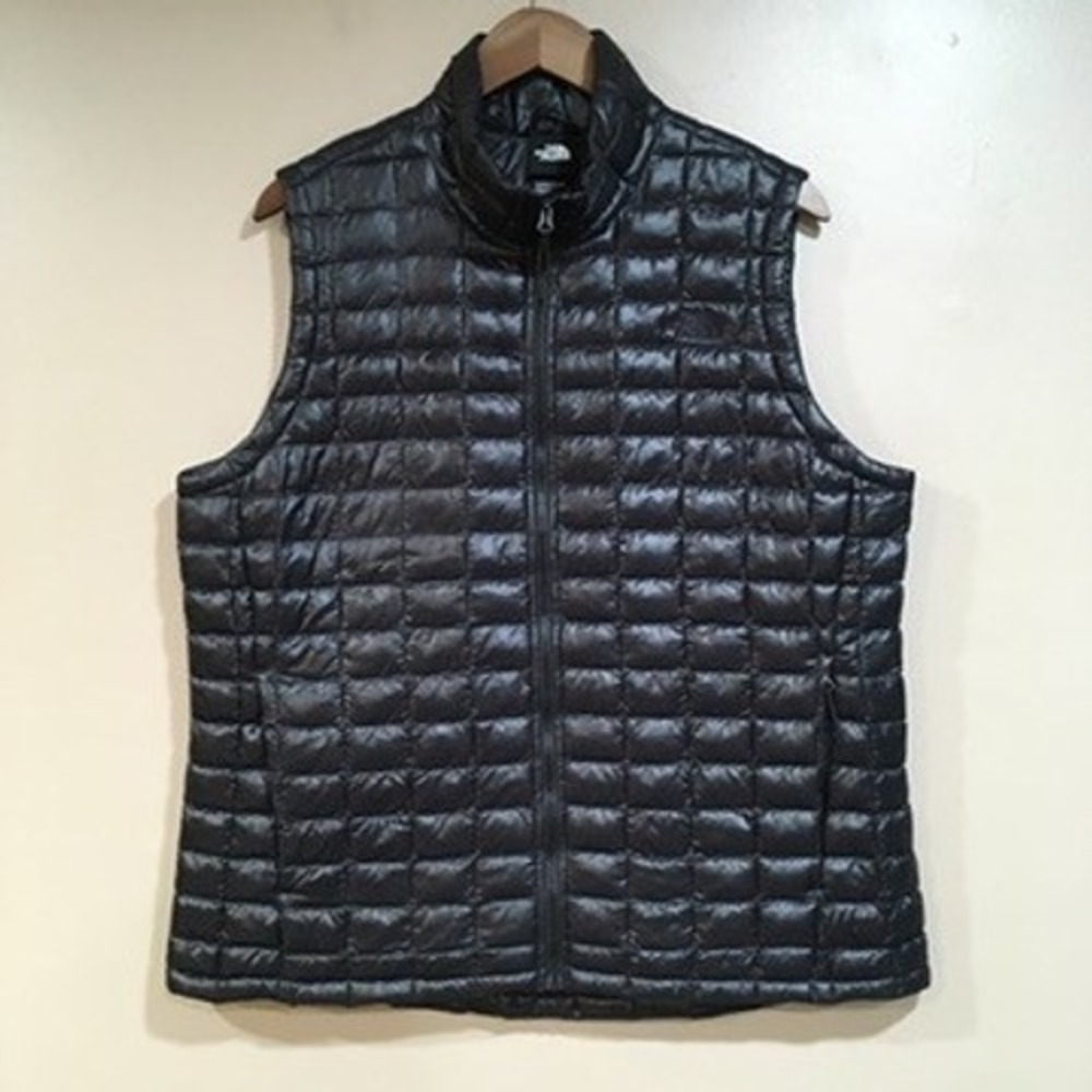 The North Face ThermoBall Puffer Vest Womens XL Black Eco Insulated Performance